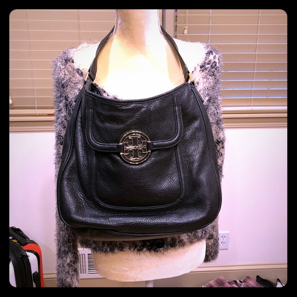 Tory Burch Flat HOBO black pebbled - Picture 2 of 8